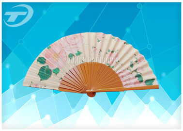 Advertising Wooden Folding Hand Fans With Painted wooden handle For Wedding Favors