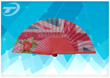 Advertising Wooden Folding Hand Fans With Painted wooden handle For Wedding Favors