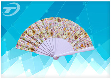 Custom Printed Foldable Hand Fans with natural or painted Wooden Ribs For promotion or decoration