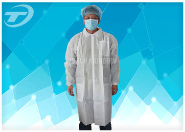 PP White Hospital Medical Disposable Lab caot / Disposable Protective coat