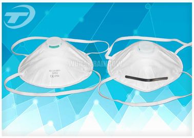 SBPP Fabric Disposable Face Mask Respirator FFP2 white With Valve