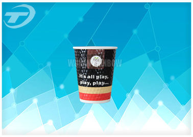 Disposable Double Wall Paper Cups For Hot Drinks Customized Printing