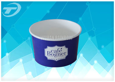 Ice Cream Disposable Paper Cups In Various Size , Customized Logo Printing