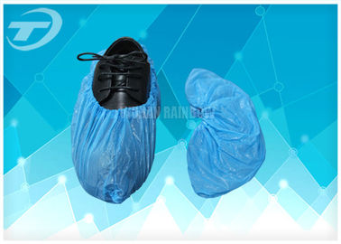 Customized Dustproof Textured CPE Shoe Cover Single Use 1.5g To 4.0g