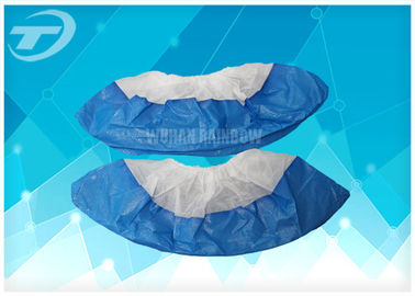 PE Coated SPP Disposable Shoe Covers Slip Resistant 42 X 16cm