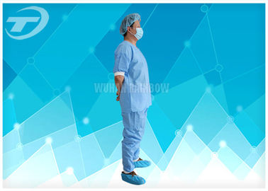 Disposable Coveralls Waterproof Disposable Gown With Knitted Cuff