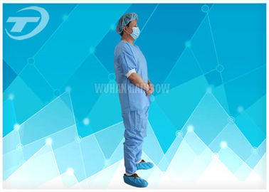 Disposable Coveralls Waterproof Disposable Gown With Knitted Cuff