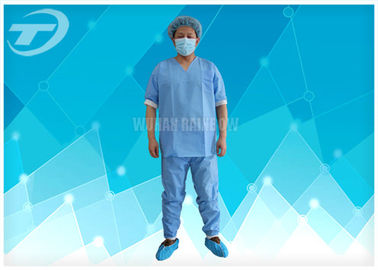 Lightweight Anti - Blood Disposable Scrub Suits S - 4XL For Hospital