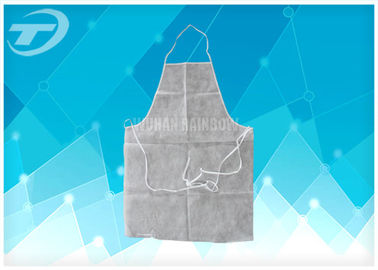 High Density Polyethylene Waterproof Aprons For Adults White Color 80 X 140 Cm