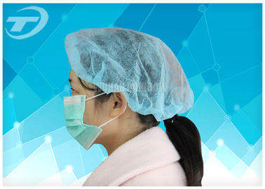 Medical Disposable nonwoven spunlace mesh scrub caps ,  hair nets ,  bouffant cap 21" /24"