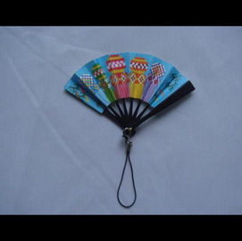 Promotional Mini Folding Hand Fans With Bamboo Or Plastic Frame