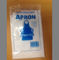 DISPOSABLE plastic pe apron in white or blue color, single packing or colord box packing
